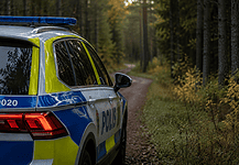 Tre menn varetektsfengslet etter mistanke om ulovlig elgjakt i Dalarna svensk politi i skogen