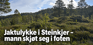 Jaktulykke i Steinkjer – mann skjøt seg selv i foten
